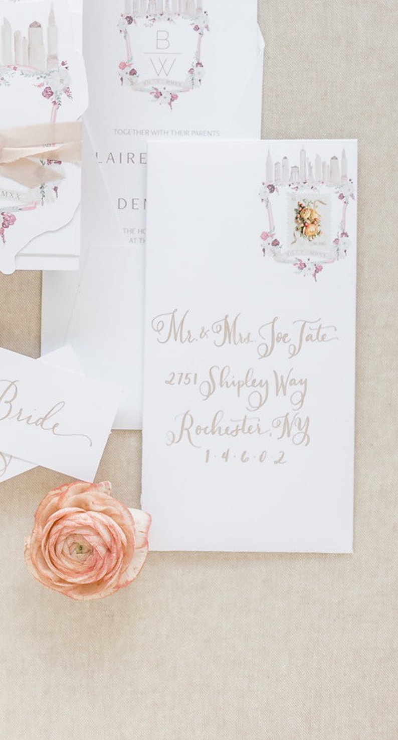 Calligraphy Services Wedding Envelopes, Place Cards, Escort Displays, and more image 6