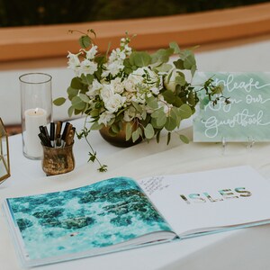 Custom Acrylic Wedding Signage with Hand Lettering image 2