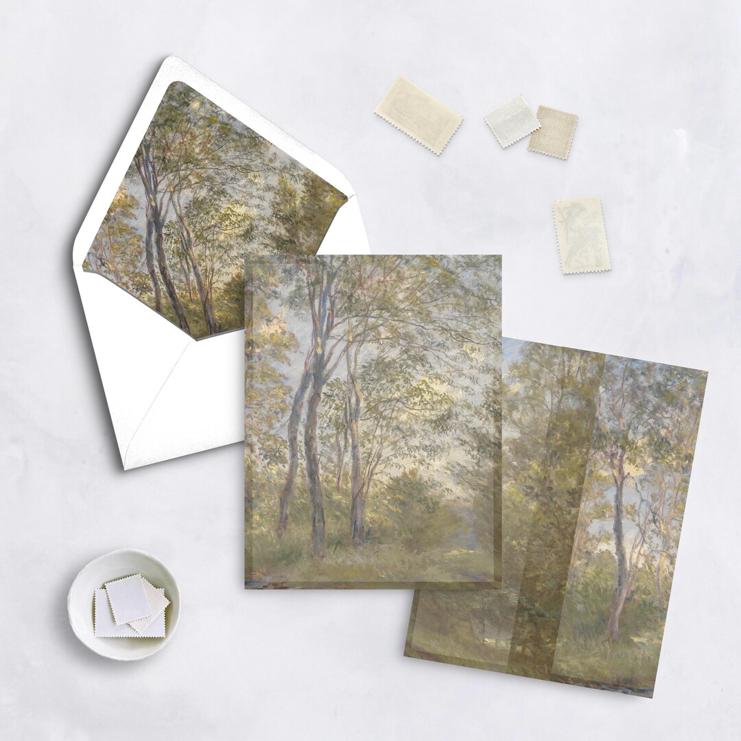 Tree Path Invitation Wooded Path Invitation Wrap | Fine Art, Forest, Outdoor Wedding ...