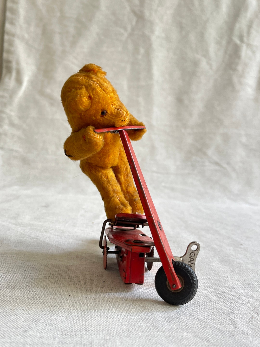 Teddy Bear Rides a Scooter - Etsy