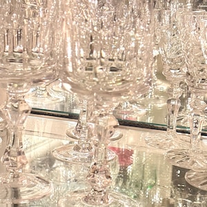Weingläser Pokalglas Kristallglas dickwandig / 6 Stück