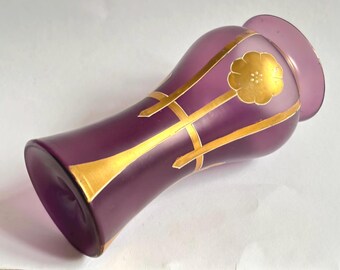 Jugendstil Vase mit Goldauflage
