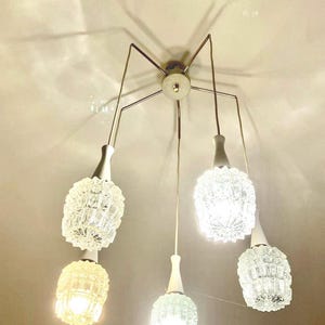 Cascade chandelier/pendant chandelier glass chandelier mid-century design