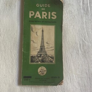 Paris Stadtplan von 1950 Michelin