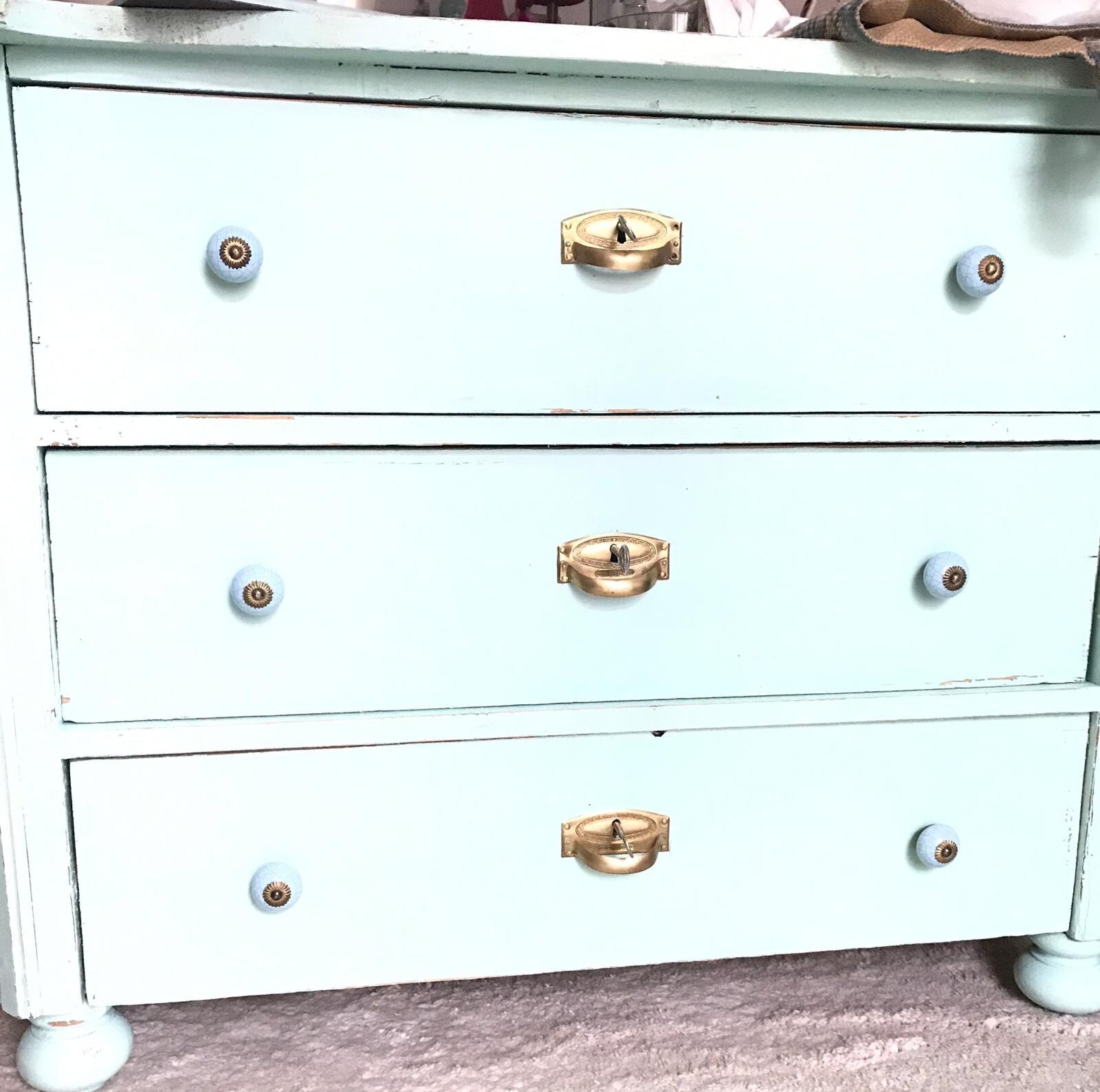 Blue Dresser Etsy