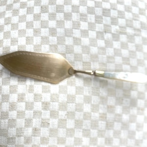Cake server with mother-of-pearl handle antique