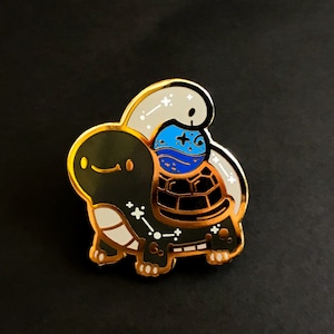 Black Tortoise Enamel Pin