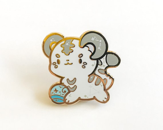 White Tiger Enamel Pin | Etsy