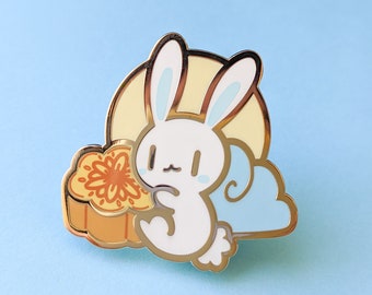 Mooncake Moon Rabbit Enamel Pin