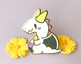 Nonbinary Pride Dragon Enamel Pin