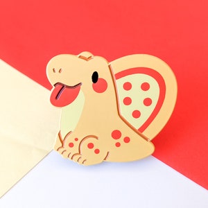 Pizza Dimetrodon Enamel Pin