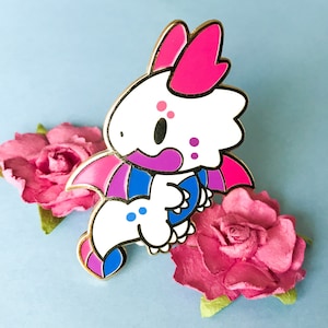 Bi Pride Dragon Enamel Pin