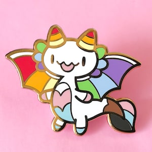 Progress Pride Dragon Enamel Pin