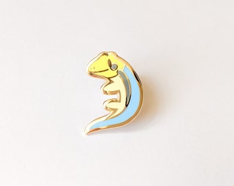 Yellow-Headed Day Gecko - Tiny Reptile Enamel Pins