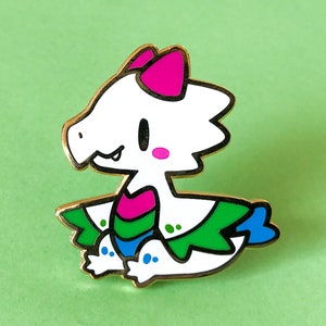 Polysexual Pride Dragon Enamel Pin
