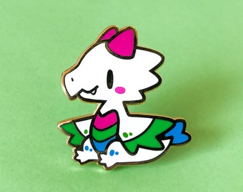 Polysexual Pride Dragon Enamel Pin