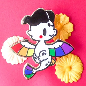 Rainbow Pride Dragon Enamel Pin