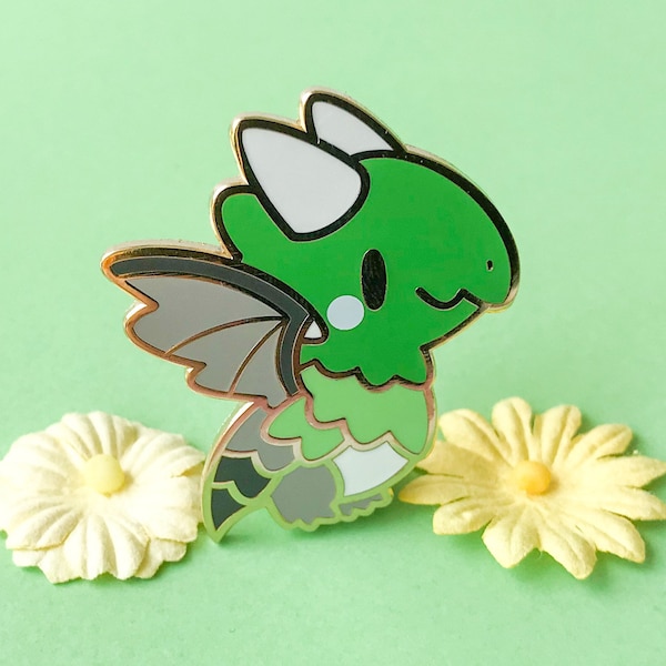 Aro Pride Dragon Enamel Pin