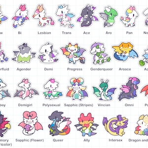 Stickers dragons de la fierté