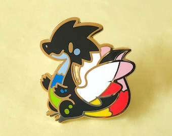 Queer Pride Dragon Enamel Pin