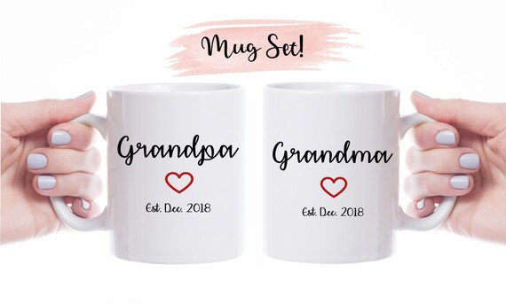 pregnancy announcement mugs