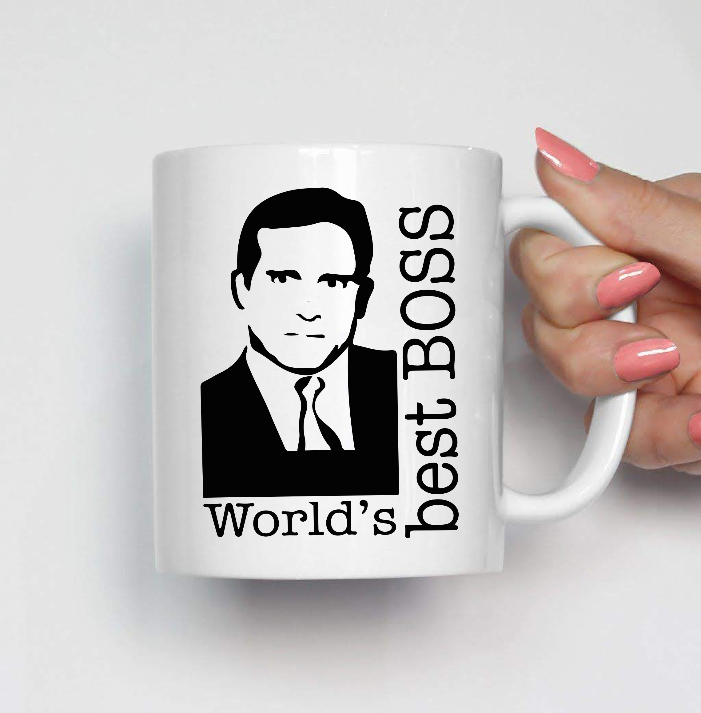 Worlds Best Boss Mug the Office Mug World's Best Boss Etsy UK