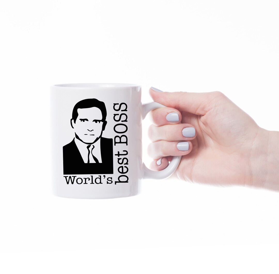 Worlds Best Boss Mug the Office Mug World's Best Boss Etsy UK