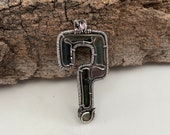 Tipper Silver Tourmaline Amethyst Wire Wrap Pendant