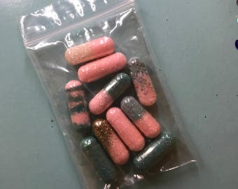 Decorative Glitter Pills