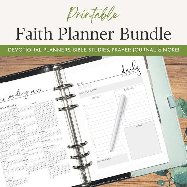 Printable Daily Bible Study and Prayer Tracker for Christians - Etsy Canada