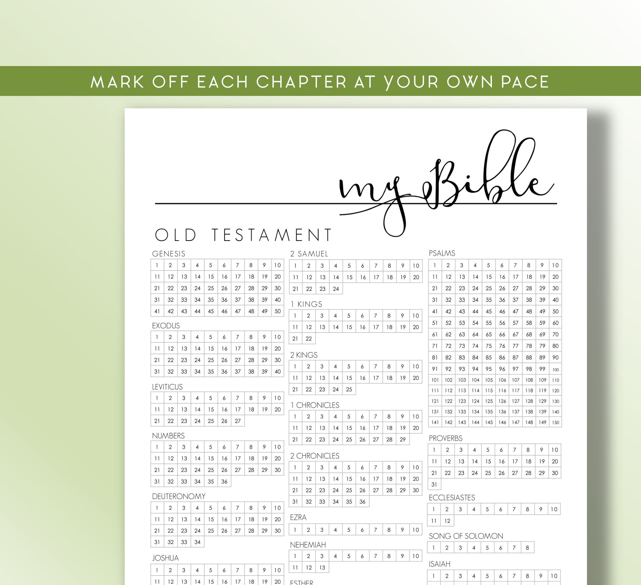 Bible Tracker Printable Printable Word Searches