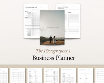 Photographer's Business Planner: Client Workflow & Budget Tracker (PDF Download)