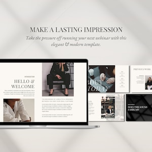 Webinar Slide Deck Canva Template: Modern Masterclass Presentation (50+ Editable Slides) image 2