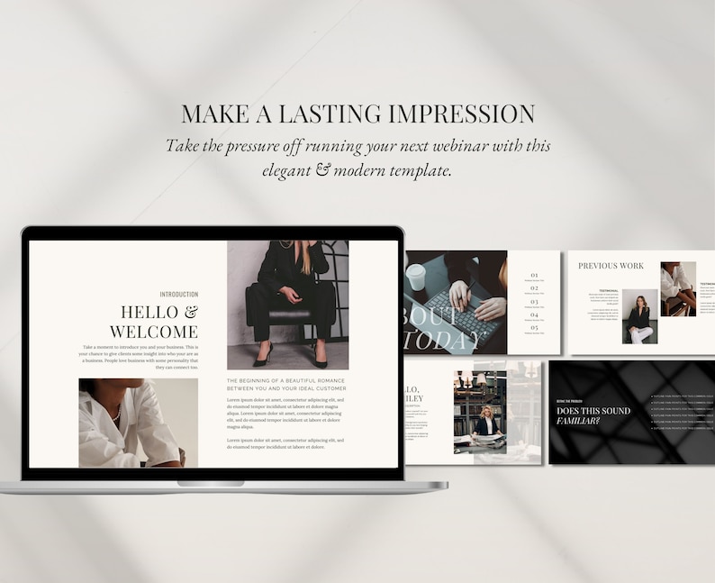 Webinar Slide Deck Canva Template: Modern Masterclass Presentation (50+ Editable Slides) image 2