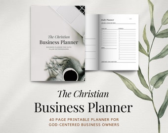 Christlicher Business Planer: Printable täglich, wöchentlich, monatlich (PDF A4 und Letter)