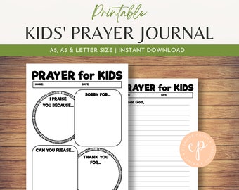 kids prayer journal etsy