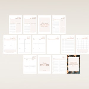 Editable Faith Personal Planner Template, Canva Printable Devotional ...
