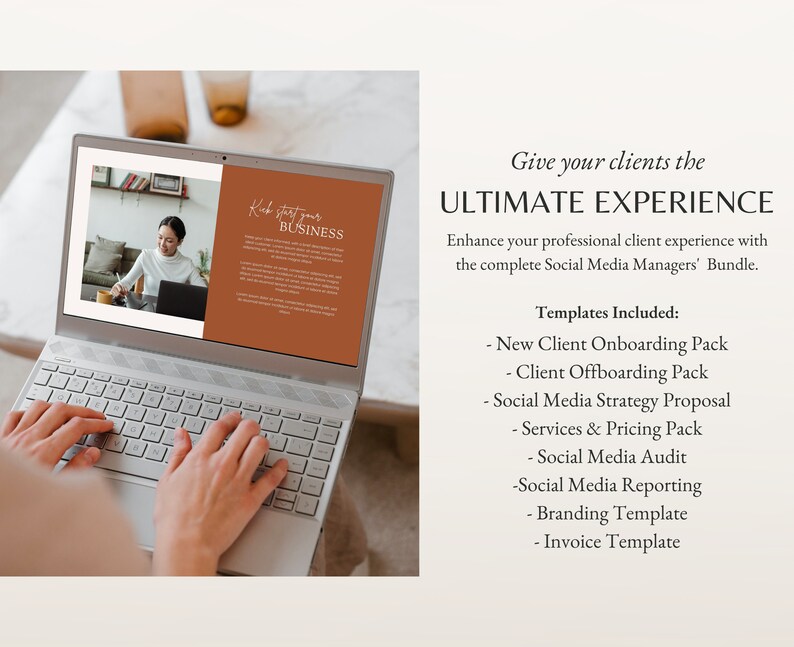 Social Media Manager Starter Kit Canva Template Business Etsy