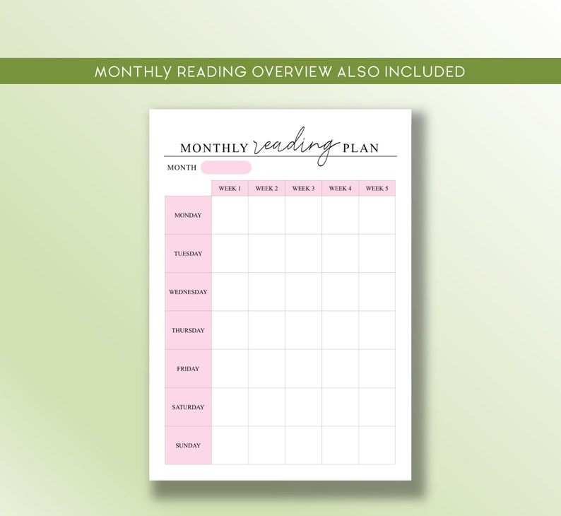 Bible Study Devotional Planner Printable Blush Pink Weekly Etsy