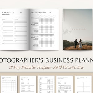 Photographers Printable Planner Photography Business &amp; - Etsy
