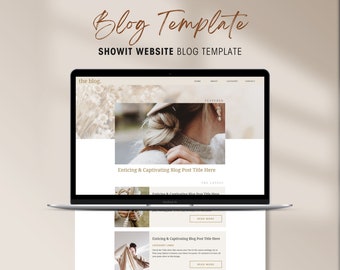 Showit Blog websitesjabloon, websitethema voor bloggers en freelancers, elegant en modern bloggen webdesign, Showit Blog Add On