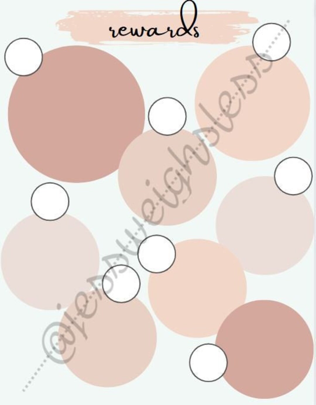 Weight Loss Reward Chart, Goal Planner, Reward Chart, 2023 Goals