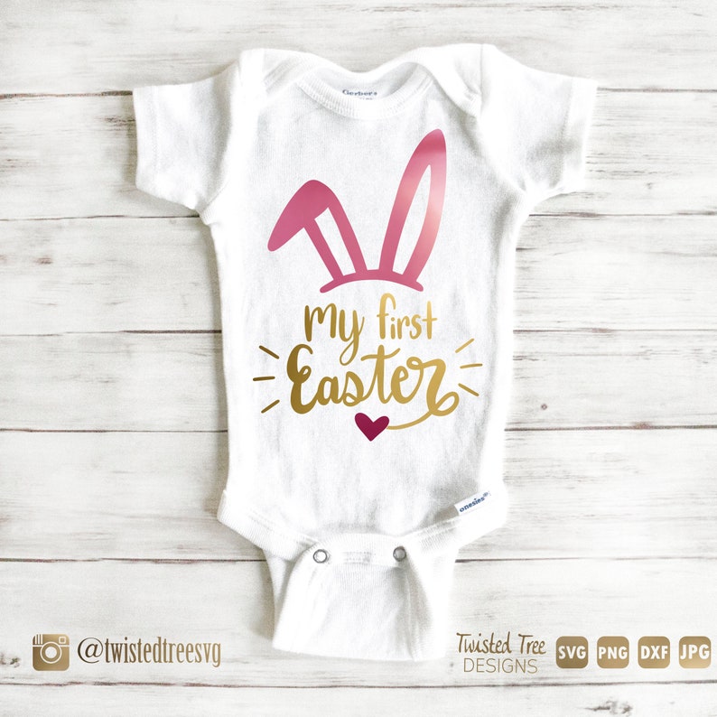 Download My First Easter Bunny Ears & Nose SVG cut file for ...