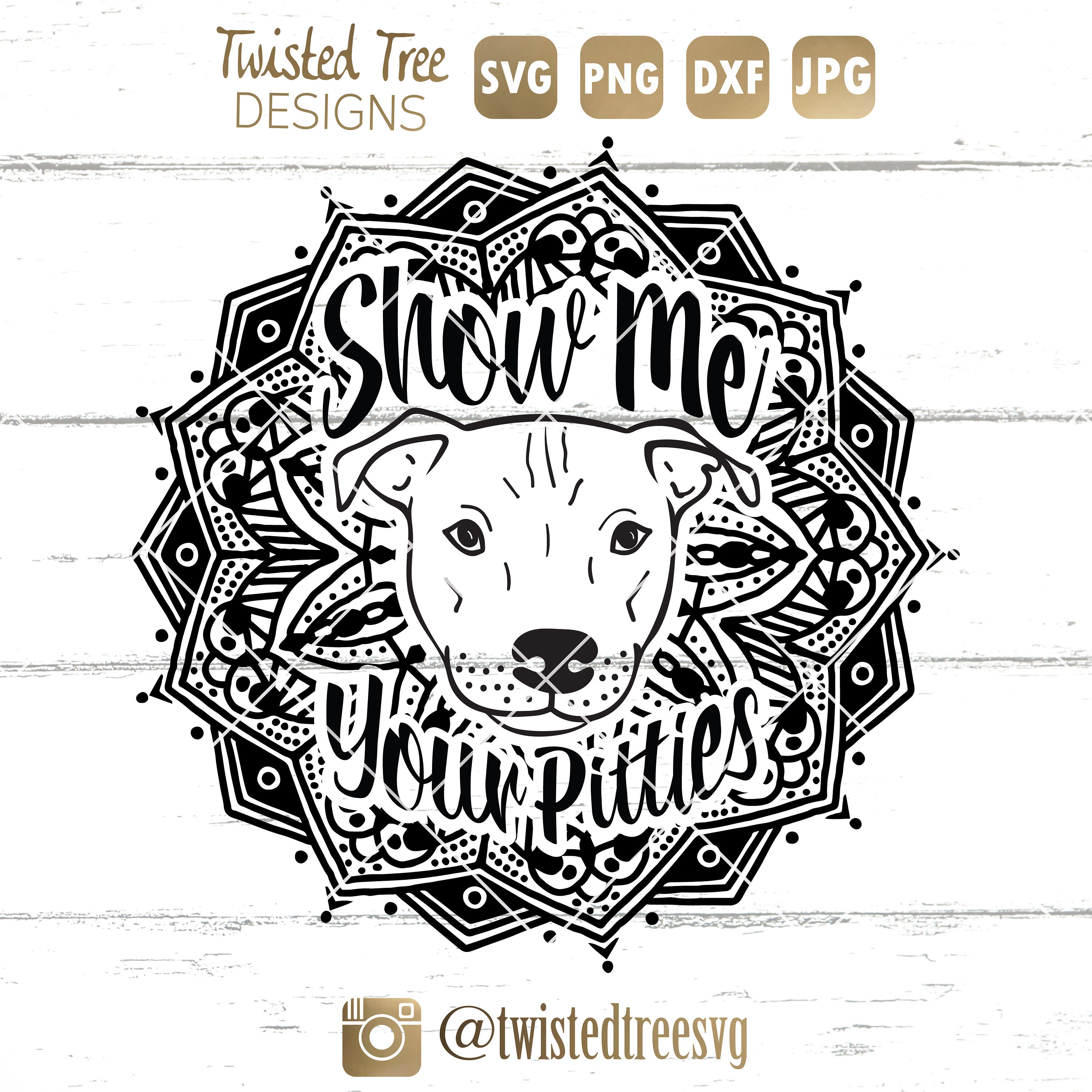 Show Me Your Pitties Mandala Svg File for Silhouette Cricut - Etsy Ireland