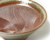 7.5 in Mortar bowl Japanese pottery Suribachi Mash Bowl Straw Ash wabi sabi eco friendly Yamatada