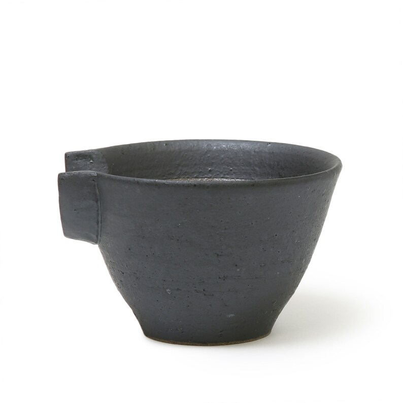 Katakuchi 4.9 In. Mortar Bowl Black Japanese Pottery Suribachi - Etsy