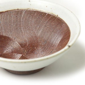 7.5 in Mortar Bowl Japanese Pottery Suribachi Mash Bowl Sakura |