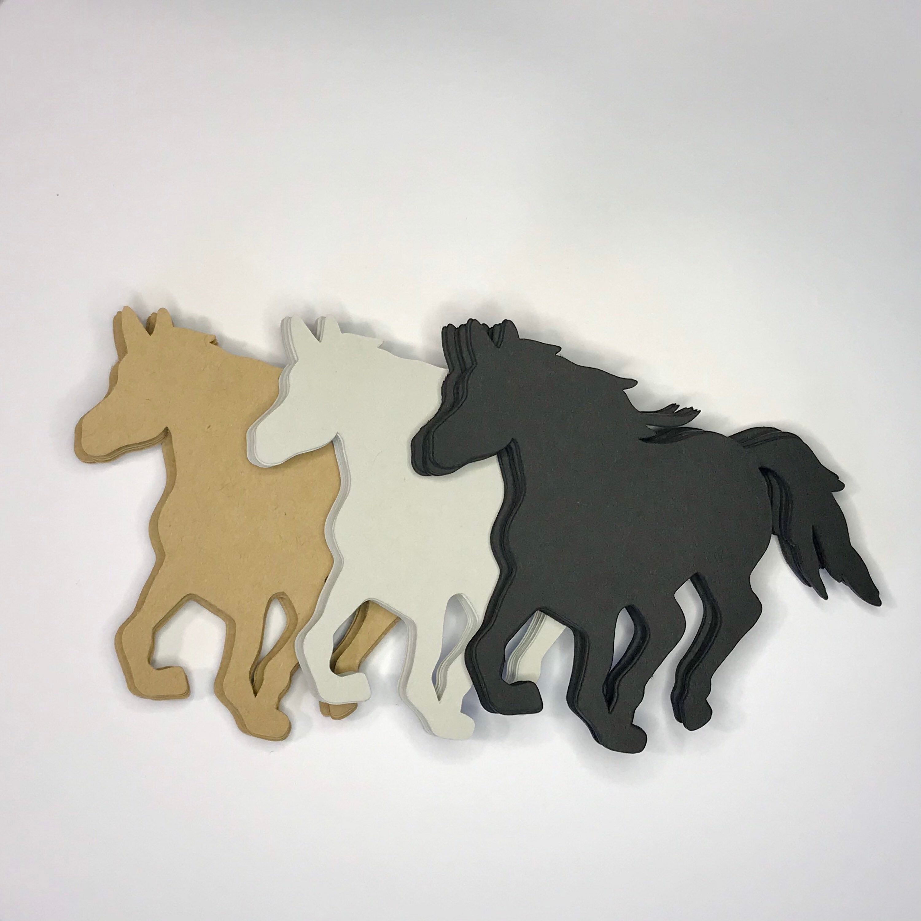 Horse Die Cut Qty 25/ Horse cutouts for farm and zoo themed | Etsy