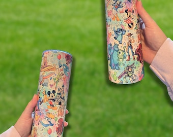 20oz Magical Cartoon-Inspired Tumbler – Colorful Full-Wrap Design
