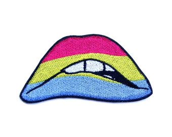 Parche pansexual de labios del orgullo